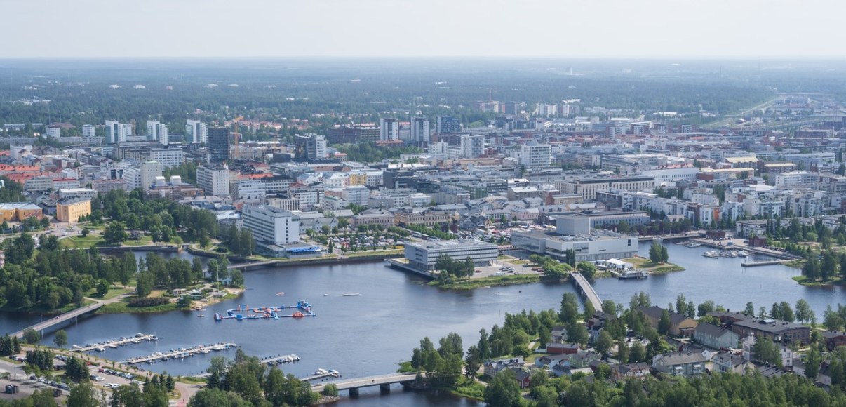 Flygbild av Uleåborg