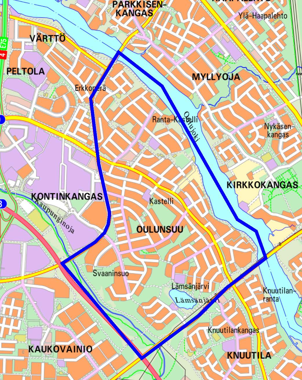 Mittarinvaihtoalue Oulunsuu