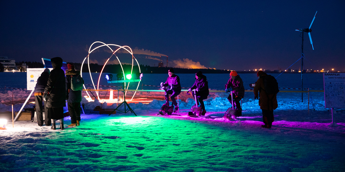 Frozen People -tapahtuma Nallikarissa