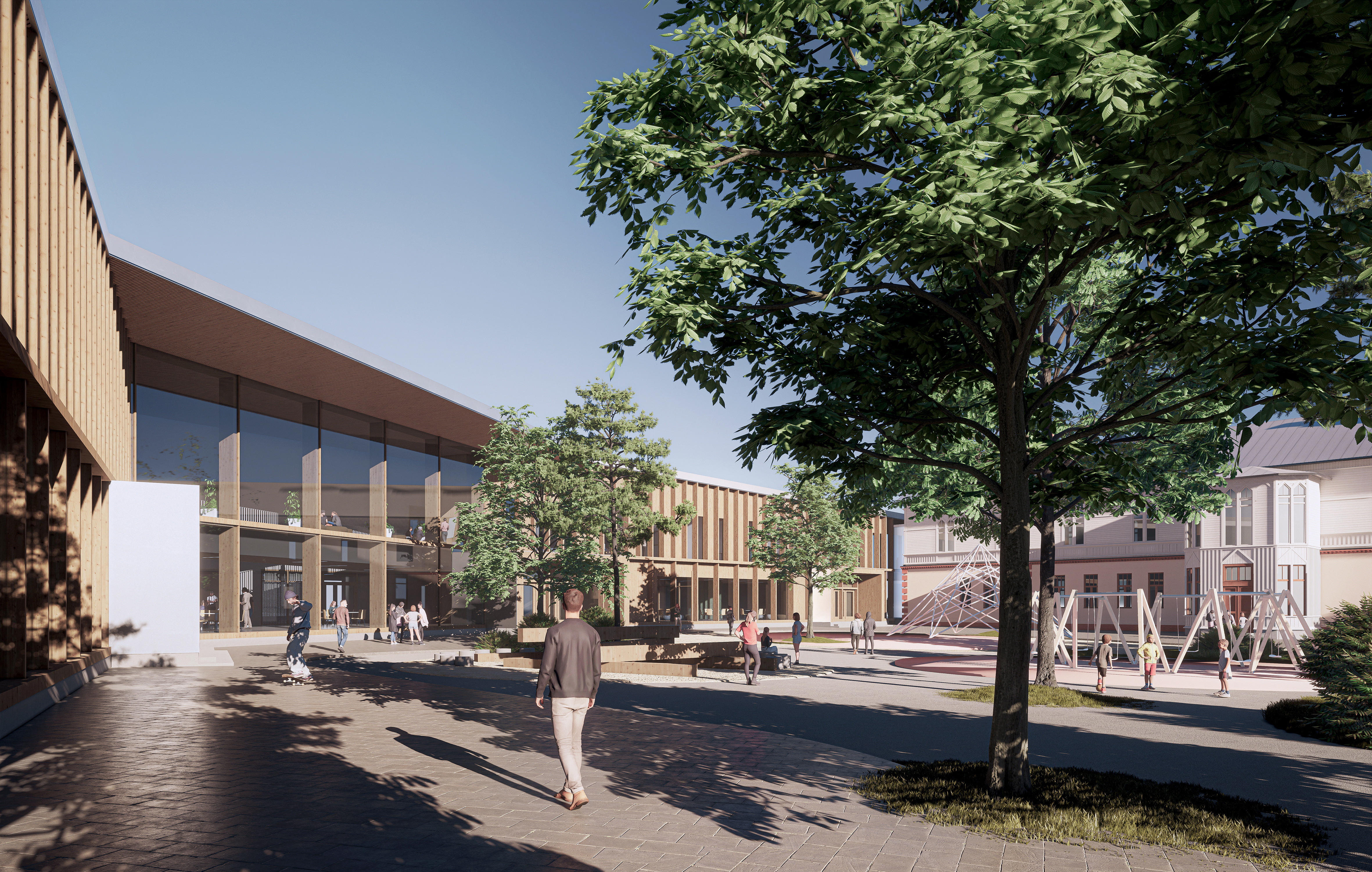 Tuiran monitoimitalon kuva.