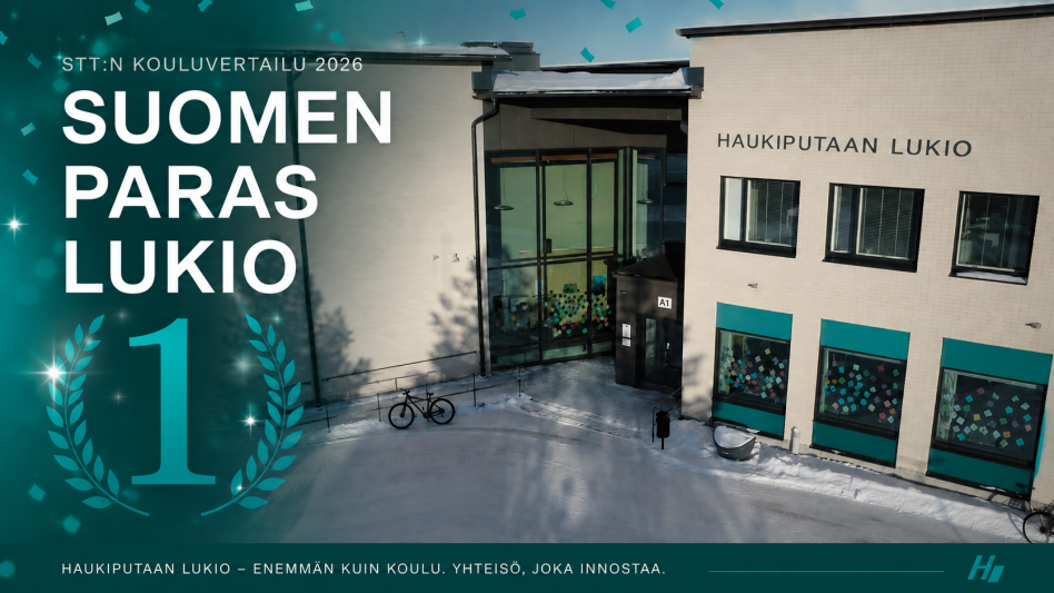 Haukiputaan lukio. Kuvaajat: Lauri Suikka ja Atte Koutonen