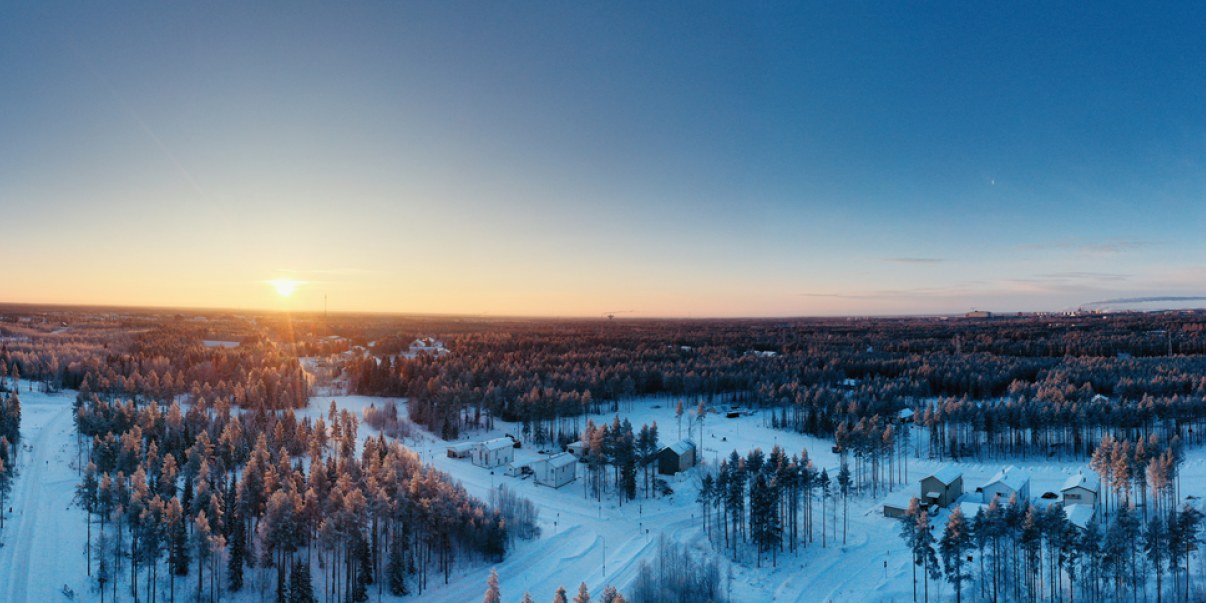 Ilmakuva Jääkärinkankaasta.