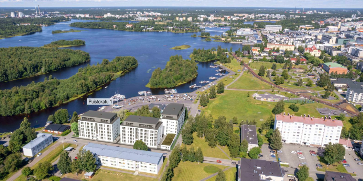 Näkymä koilliseen, suistoalueelle_Arkkitehtuuritoimisto Juha Paldanius Oy