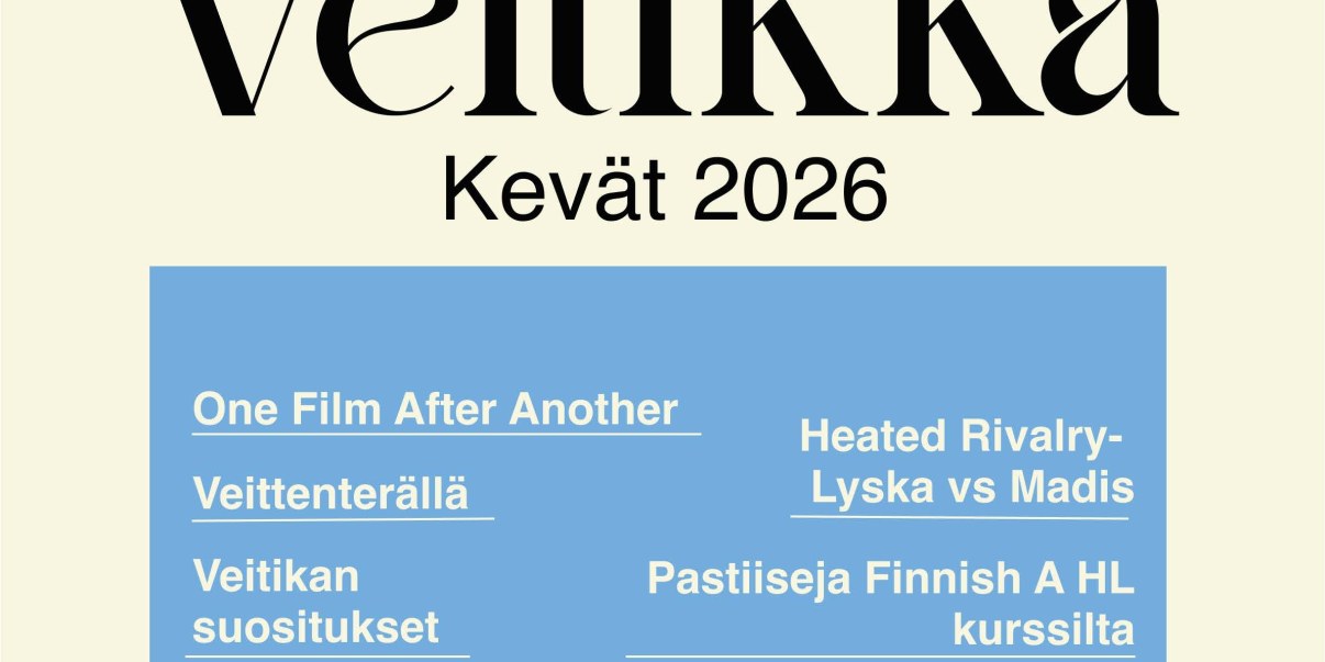 Lyseon Veitikka-lehden kansi, jossa auringonkukka ja lehden otsikoita