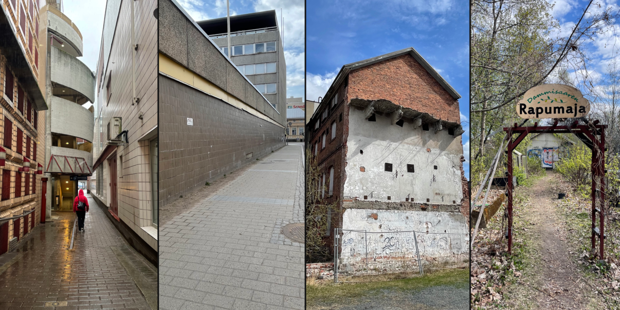 Oululaiset voivat äänestää neljästä ehdokkaasta Kaupungin rumin paikka -valoteoksen paikan 19.6.2026 saakka.