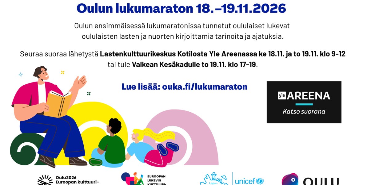 Oulun lukumaratonin 2026 mainos