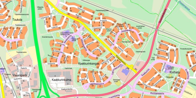 Karttaote Kaakkurinkankaasta