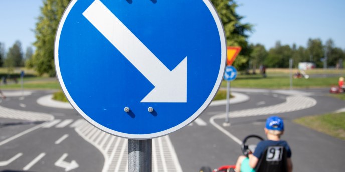 Lasten liikennepuisto Hollihaassa.