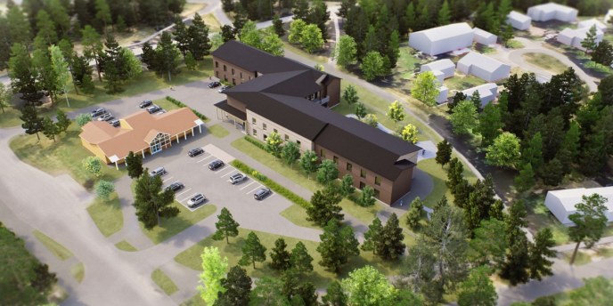 Havainnekuva Kaakkurinkankaan keskuksesta