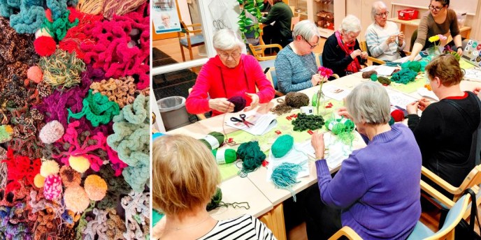 Virkatut levälonkerot kietoutuvat yhteiseksi projektiksi – vedenalainen maailma syntyy Tiimaan