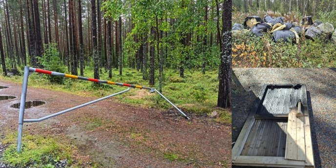 Ilkivalta, luvaton maasto­liikenne ja roskaaminen riesana Sanginjoen luonnon­suojelu­alueella