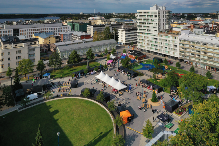 Aerial view of Mannerheim Park