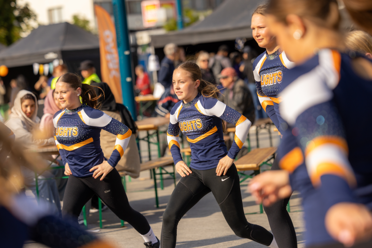 Young people dancing