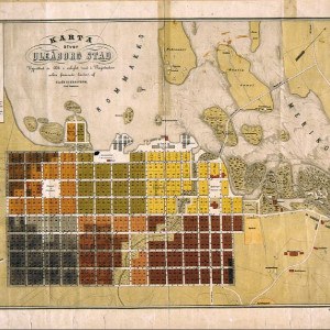 1876 Oulun keskustan asemakartta