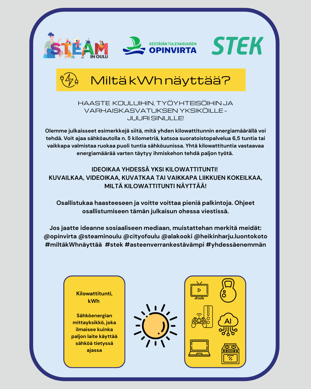 Miltä kWh näyttää?-haaste