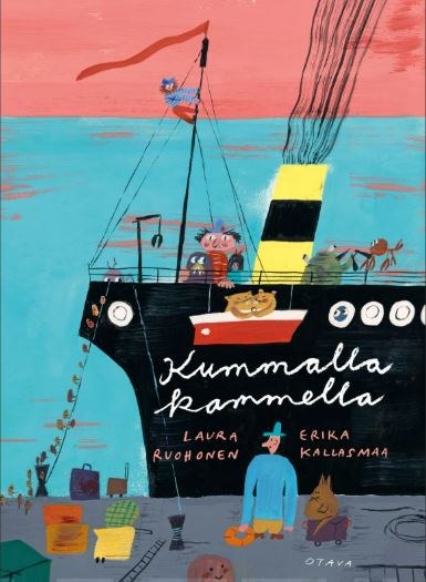 Kummalla kammella-kirjan kansikuvitus