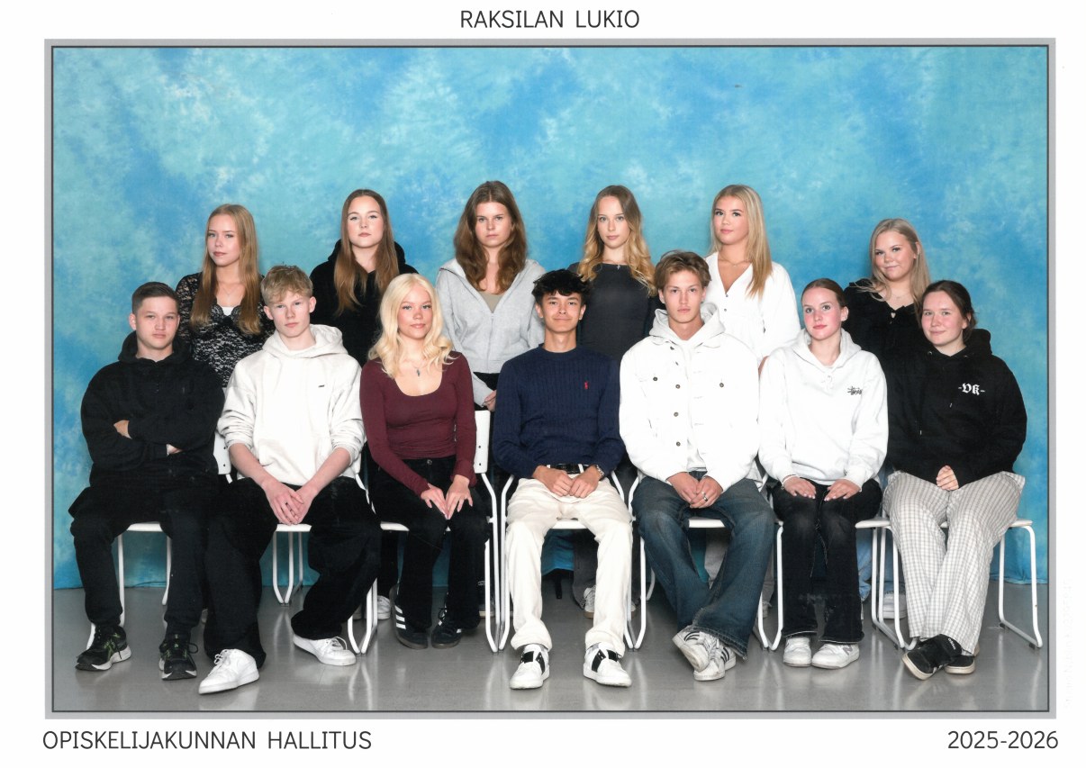 Opiskelijakunnan hallitus toimikaudella 2025.