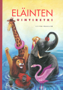 Eläinten uintiretki -kirjan kansikuvitus