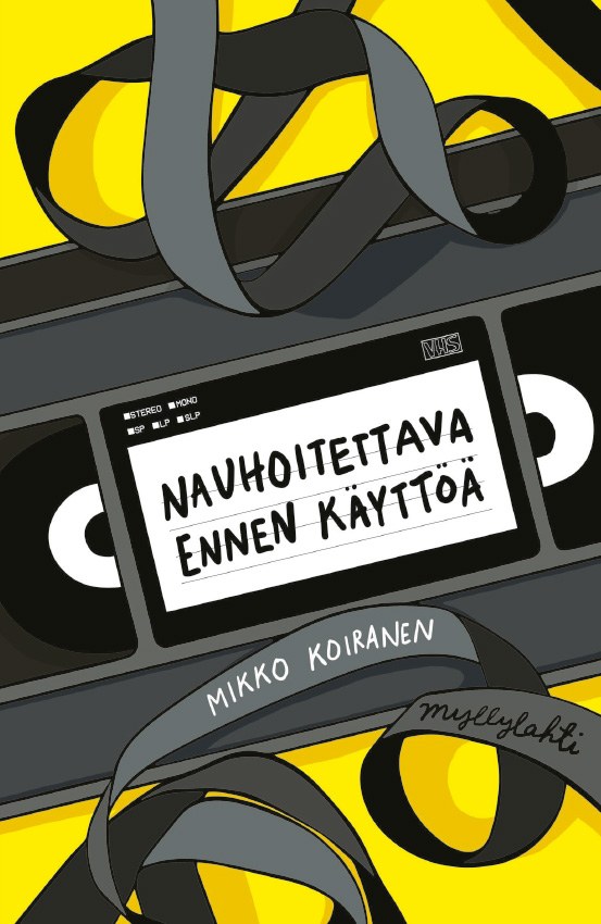 Nauhoitettava ennen käyttöä -kirjan kansikuvitus