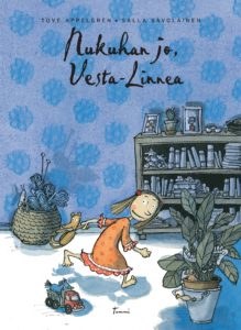 Nukuhan jo, Vesta-Linnea -kirjan kansikuvitus