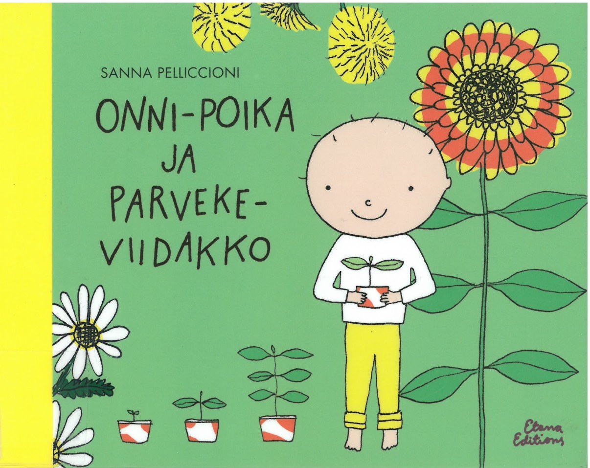 Onni-poika ja parvekeviidakko -kirjan kansikuvitus