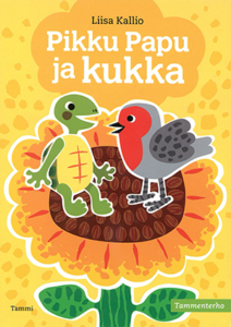 Pikku Papu ja kukka -kirjan kansikuvitus