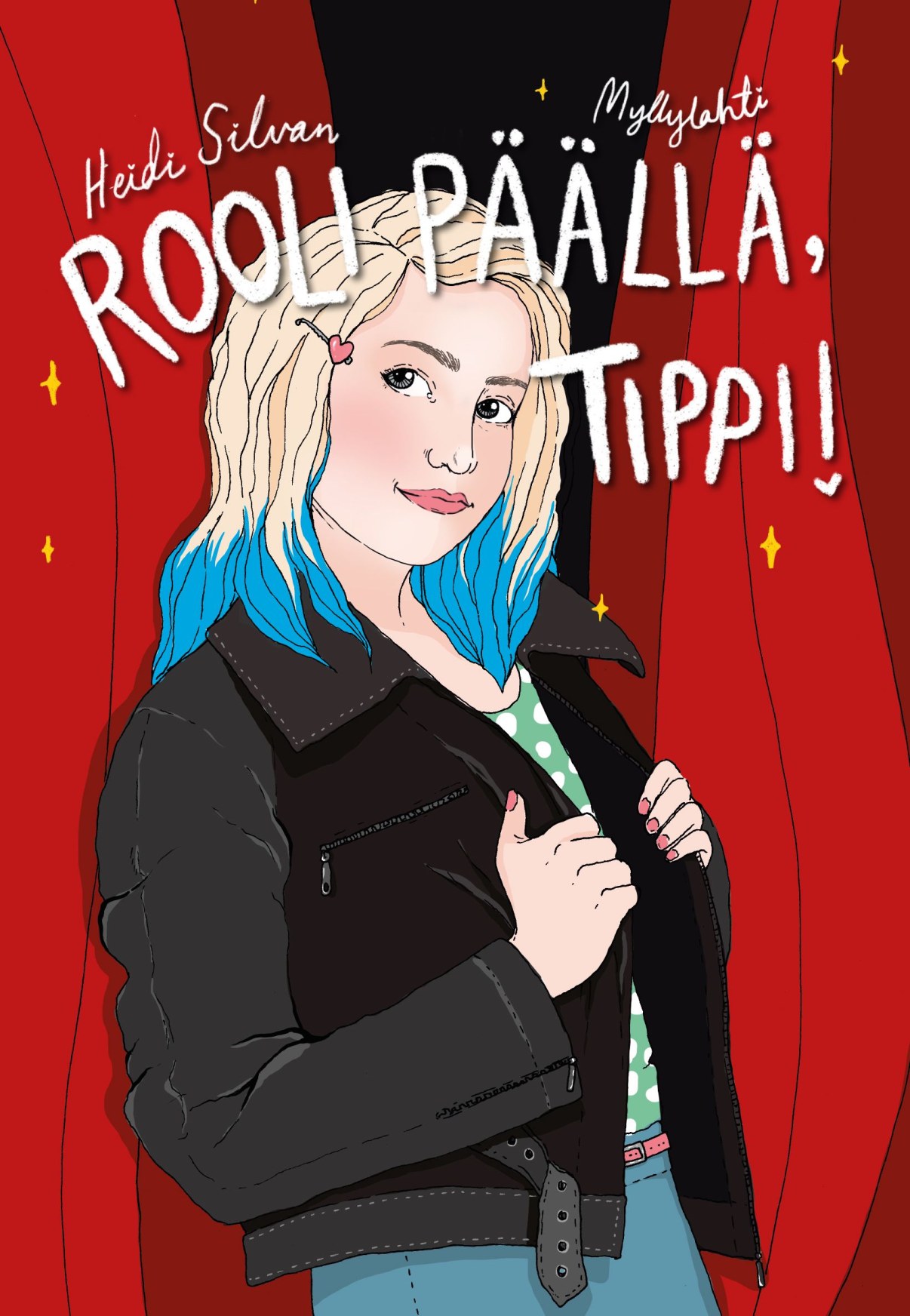 Rooli päällä, tippi -kirjan kansikuvitus