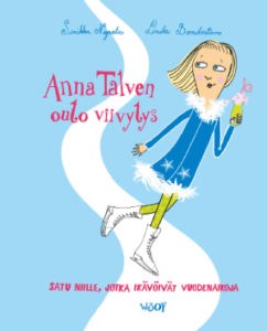 Anna Talven outo viivytys -kirjan kansikuvitus