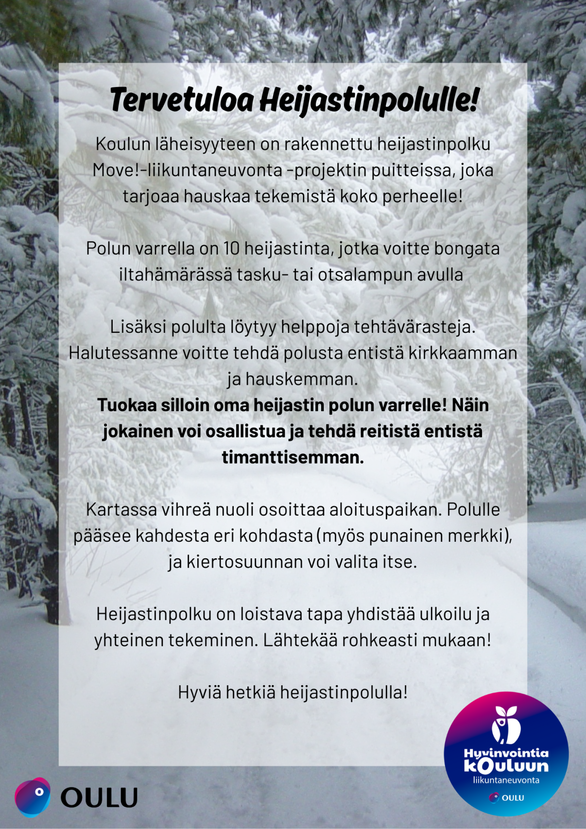 Heijastinpolku Maikkulassa