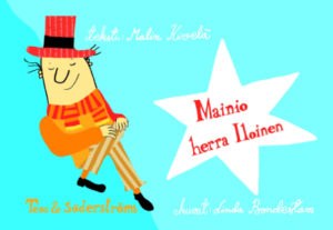 Mainio herra Iloinen -kirjan kansikuvitus