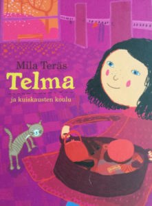 Telma ja kuiskausten koulu -kirjan kansikuvitus
