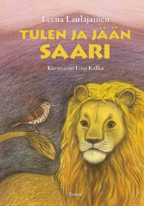 Tulen ja jään saari -kirjan kansikuvitus