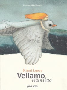 Vellamo, veden tyttö -kirjan kansikuvitus