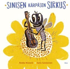 Sinisen kärpäsen sirkus -kirjan kansikuvitus