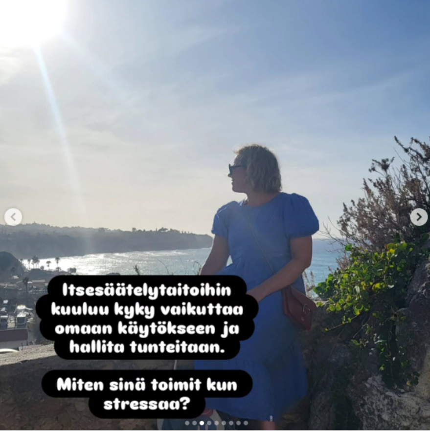 Itsesäätelytaitoihin kuuluu kyky vaikuttaa omaan käytökseen ja hallita tunteitaan.