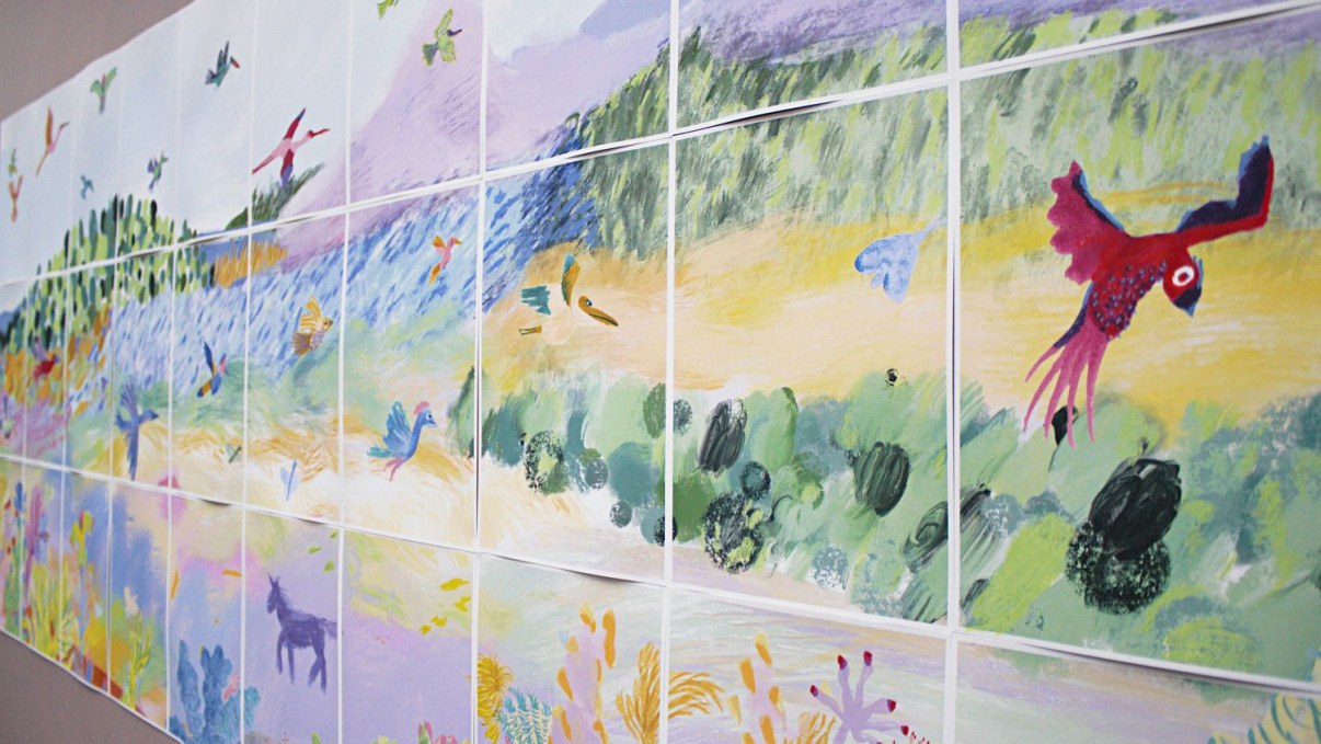 Kuva perhosen hipaisu näyttelystä