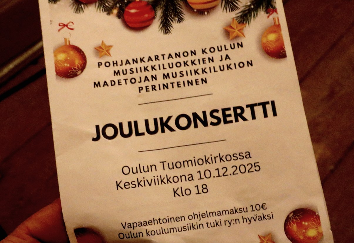 Joulukonsertti tuomiokirkossa 10.12.2025