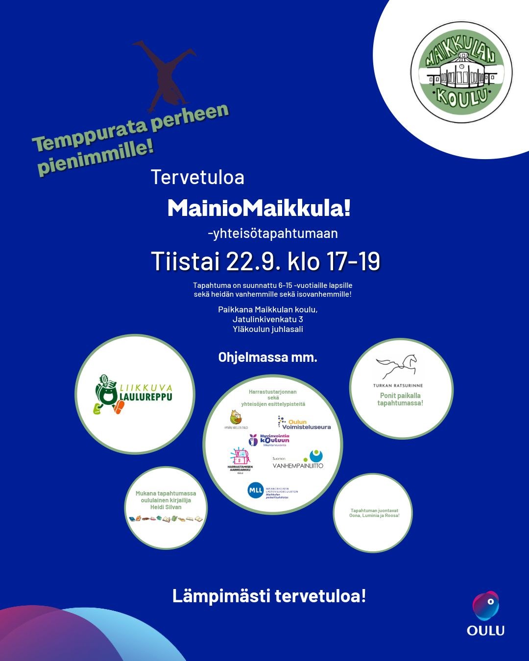 Mainio Maikkula-tapahtuma 22.9.