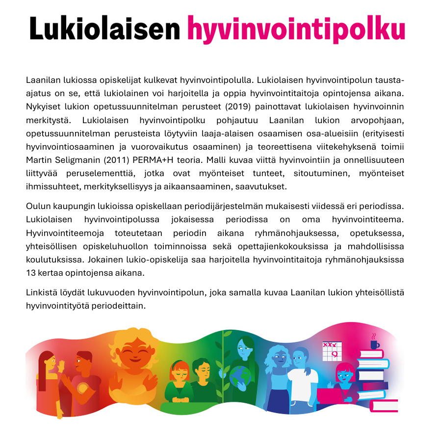 Lukiolaisen hyvinvointipolku