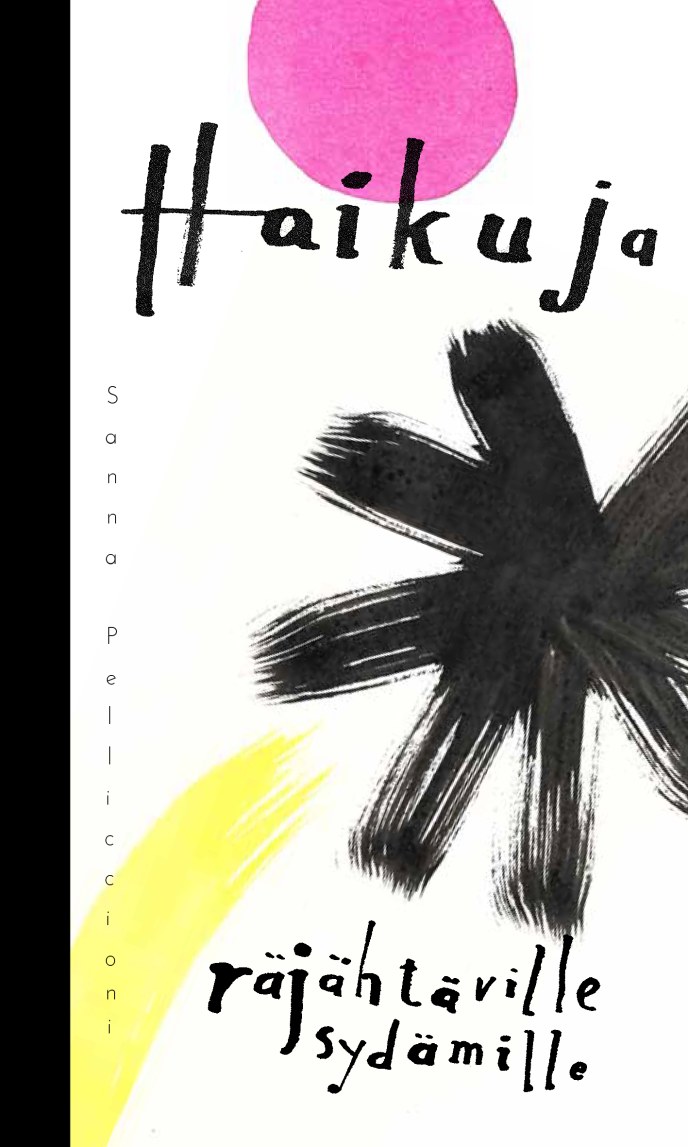 Haikuja räjähtäville sydämille -kirjan kansikuvitus