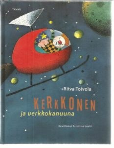 Kerkkonen ja verkkokanuuna -kirjan kansikuvitus