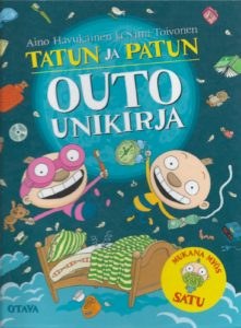 Tatun ja Patun outo unikirja -kirjan kansikuvitus