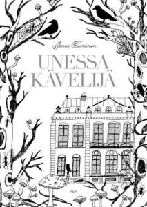 Unessakävelijä-kirjan kansikuvitus