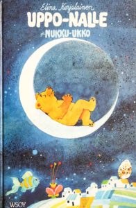 Uppo-Nalle ja Nukku-Ukko -kirjan kansikuvitus