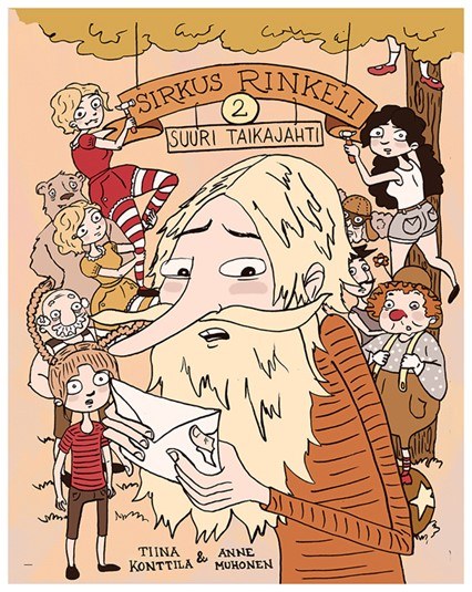Sirkus Rinkeli 2 - Suuri taikajahti -kirjan kansikuvitus