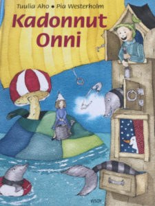 Kadonnut Onni -kirjan kansikuvitus