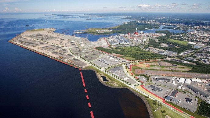 Havainnekuva Oritkarin alueesta.