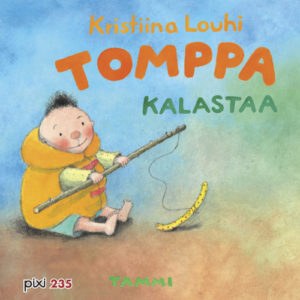 Tomppa kalastaa -kirjan kansikuvitus