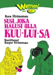 Susi, joka halusi olla kuu-lui-sa -kirjan kansikuvitus