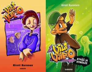 Vili Voipio & kyhää ja kynäilee -kirjan kansikuvitus